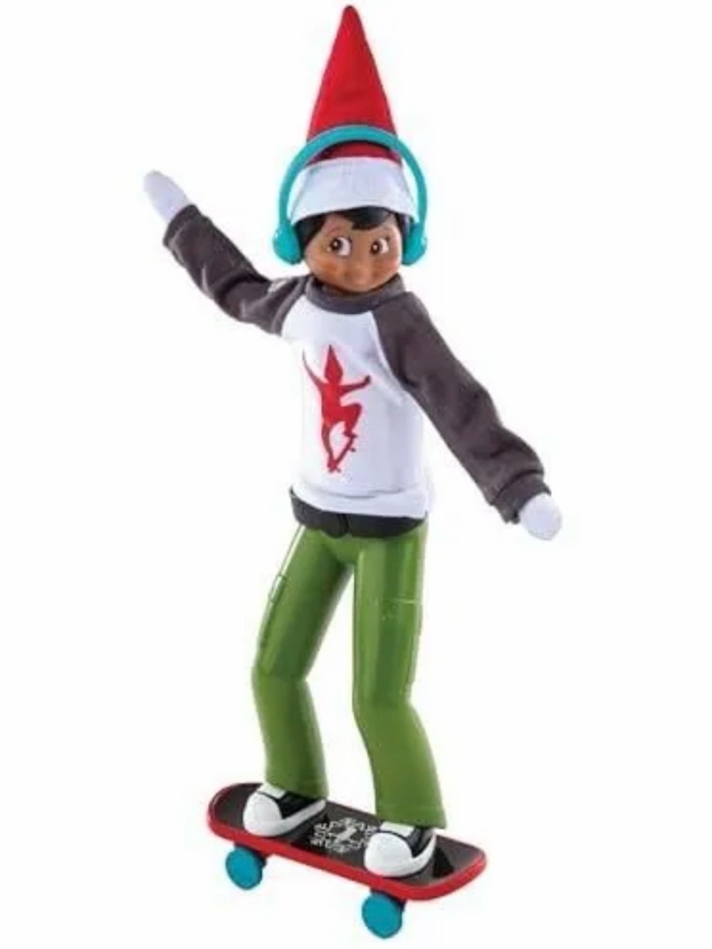 MagiFreez Holly Jolly Ollie Skateboard Set - Elf not included